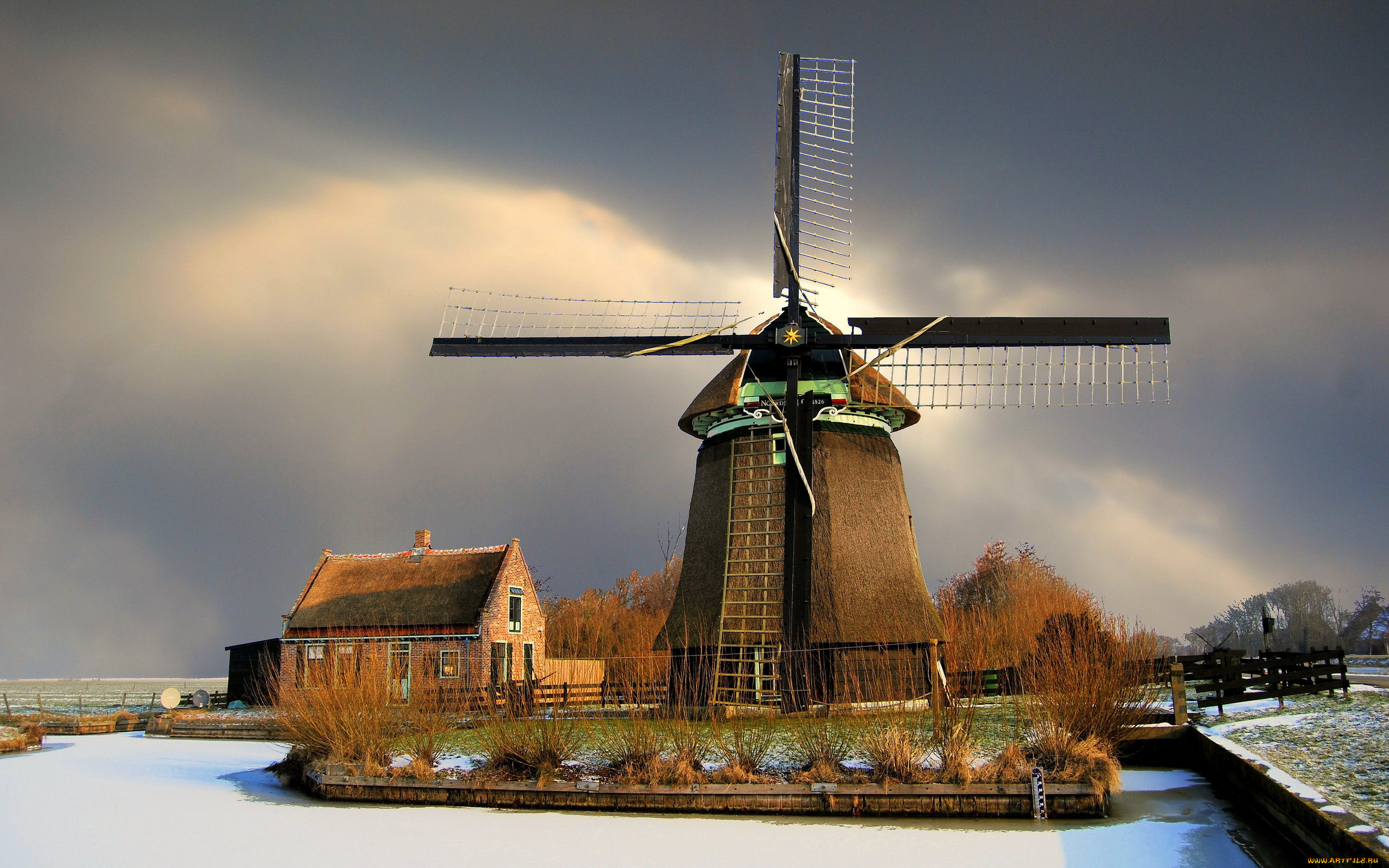 windmill, the netherlands, , , the, netherlands